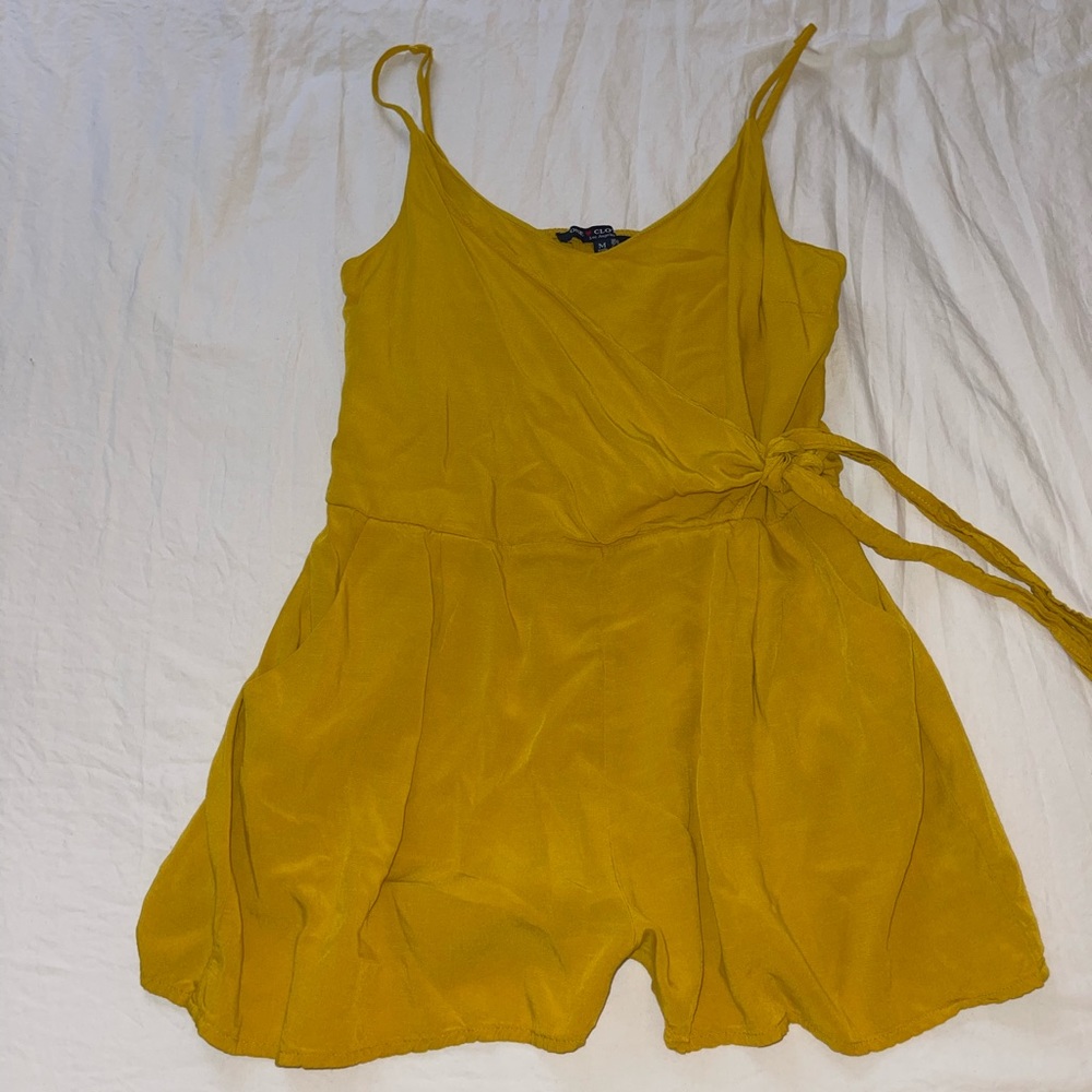 Romper with a pop of color